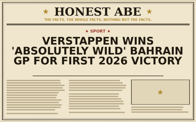 Verstappen Wins ‘Absolutely Wild’ Bahrain GP for First 2026 Victory