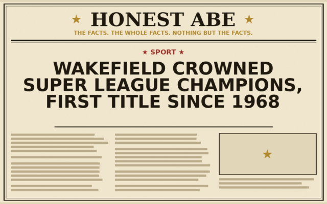 Wakefield Crowned Super League Champions, First Title Since 1968