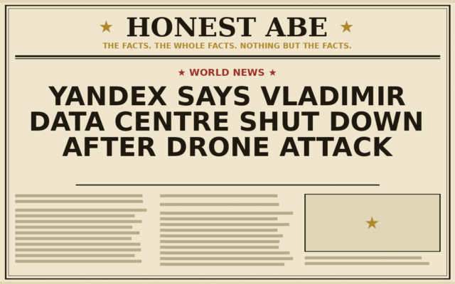 Yandex Says Vladimir Data Centre Shut Down After Drone Attack