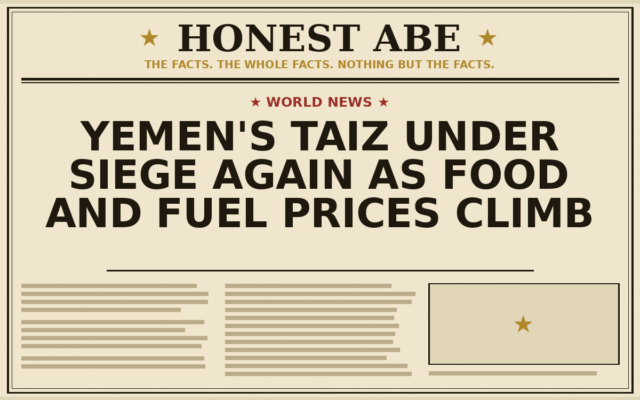 Yemen’s Taiz Under Siege Again as Food and Fuel Prices Climb