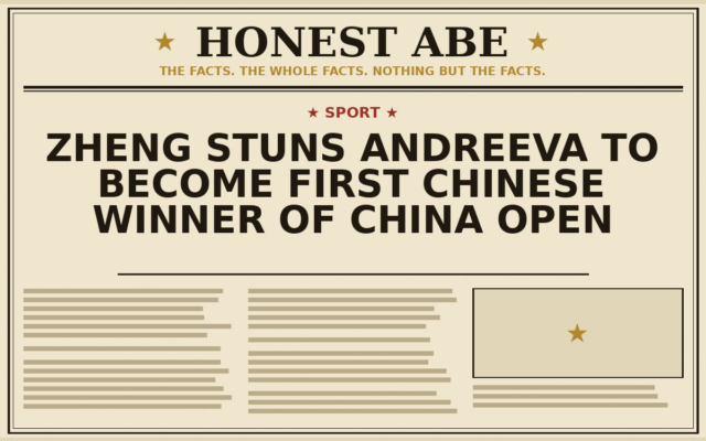 Zheng Stuns Andreeva to Become First Chinese Winner of China Open